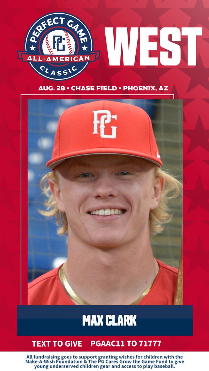 makeawishohkyin's tweet photo. We're so excited to have three local high school athletes playing in tomorrow's @PerfectGameUSA &amp; fundraising to make wishes come true! Good luck Max Clark, Colton Hartman &amp; Andrew Wiggins ⚾ You can watch Sunday starting at 8 P.M. ET on @ESPNU. https://t.co/uMfCNwhvti