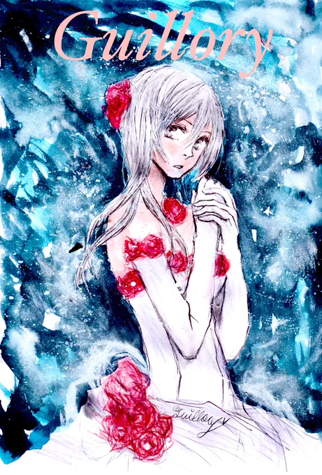 依頼イラストのスノウホワイト #アナログイラスト御本人様には文字入れせずお送り致しました。 