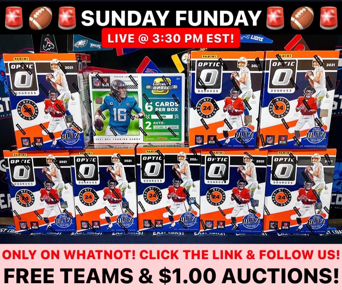 East_Coast_SCB's tweet photo. 🚨TOMORROW! 3:30 PM EST!🚨
Only on Whatnot!! FREE TEAMS. $1.00 START ON ALL AUCTIONS. Do not miss if, 9 boxes and ALL the cards ship! Click the link below, follow us, and bookmark the shows we have scheduled so you don’t miss! See you there, WOOOOOOOO! 😈💣🏈🔥💪🏼👏🏼 https://t.co/v98R8kcB6P