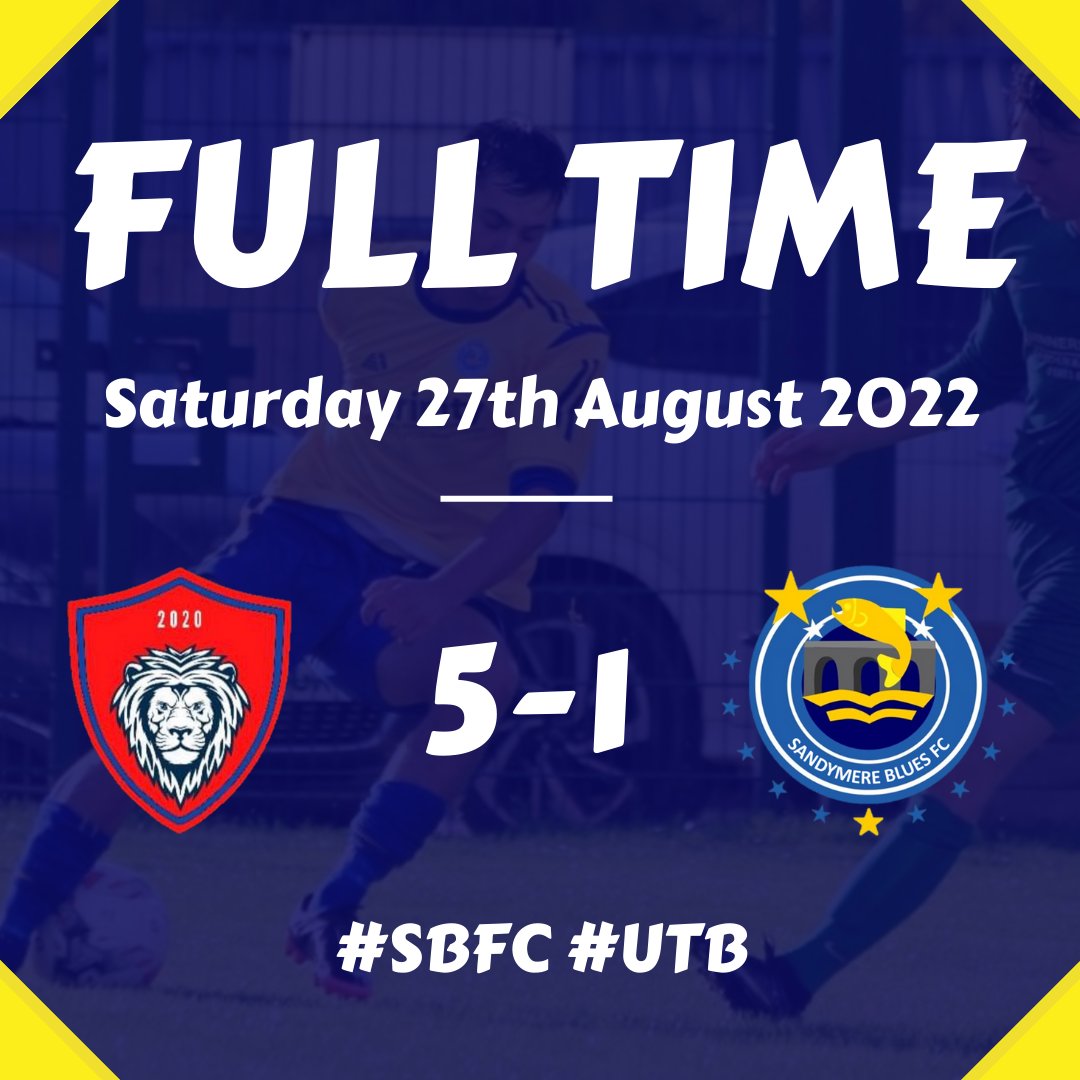 FULL TIME: Barum United 5️⃣-1️⃣ Sandymere Blues

Defeat on the road as Barum score five against a depleted Sandymere squad.

#SBFC #UTB