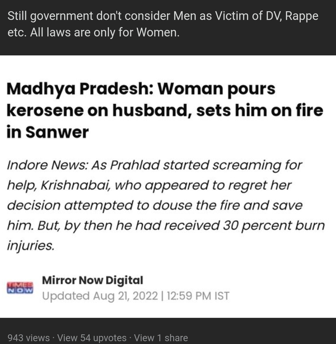 MuteProtocol's tweet image. Thanks @TimesNow for phrasing the news in such a #biased way, trying to show #woman as #InnocentGirl here
Are you trying for annihilation of Men&apos;s Rights and Image here?!!
#media #FeminismIsCancer #BiasedMedia #Men #MensLivesMatter