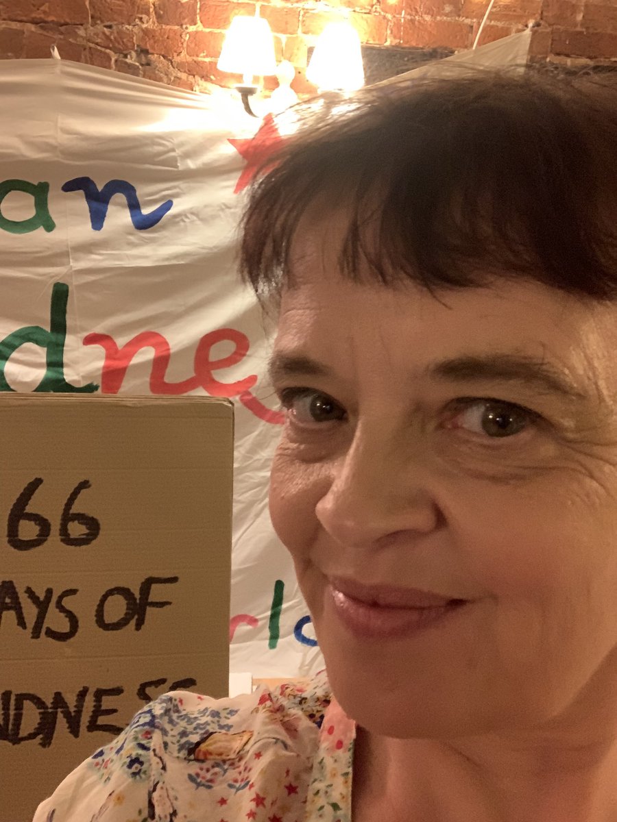 betterussell's tweet photo. On the way here I chucked a boiling hot cup of coffee down myself and I’m hoping that the complicated pattern on my dress means no one will notice during my show tonight #ontour #touringtheatre #ruraltouring #comedy #storytelling @crowd_inn @ApplauseTouring #366daysofkindness https://t.co/i33DB3szGx