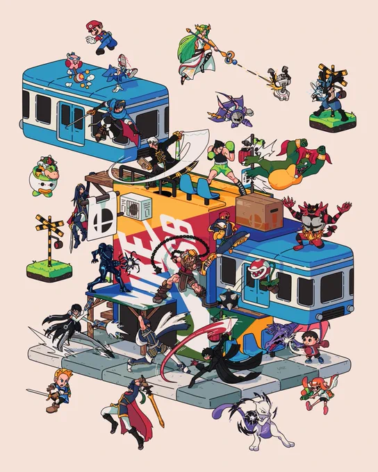 Nike SB x Super Smash Bros. Vol 1:TRAIN STATION BRAWL  