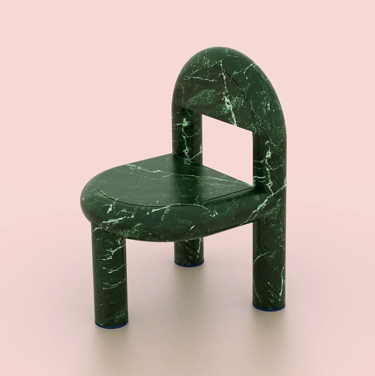 Fat FAN green marble chair :)