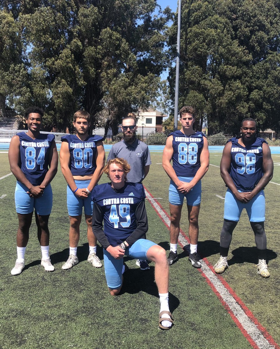 Coach Zac Noble (@coachzacnoble) on Twitter photo Your 2022 pre-season #6 ranked TE group, ready to ball out next Saturday at home VS Delta #CometNation <a href="/CCC_CometFB/">Contra Costa College Football</a>
<a href="/CoachO60/">Devone Yelverton</a> <a href="/Immanuel_Pride/">Coach Pride, M.A.</a> <a href="/Coach_Jonah/">Jonah Barnes-Moore</a> <a href="/Tcollins1906/">Terry Collins</a> <a href="/CoachDicko/">Donald Dicko White</a> <a href="/dantemarsh/">Dante Marsh</a> <a href="/CoachMikeMonty3/">Coach Michael Montgomery</a> <a href="/CoachGriffith97/">Coach AG</a> Your 2022 pre-season #6 ranked TE group, ready to ball out next Saturday at home VS Delta #CometNation <a href="/CCC_CometFB/">Contra Costa College Football</a>
<a href="/CoachO60/">Devone Yelverton</a> <a href="/Immanuel_Pride/">Coach Pride, M.A.</a> <a href="/Coach_Jonah/">Jonah Barnes-Moore</a> <a href="/Tcollins1906/">Terry Collins</a> <a href="/CoachDicko/">Donald Dicko White</a> <a href="/dantemarsh/">Dante Marsh</a> <a href="/CoachMikeMonty3/">Coach Michael Montgomery</a> <a href="/CoachGriffith97/">Coach AG</a>