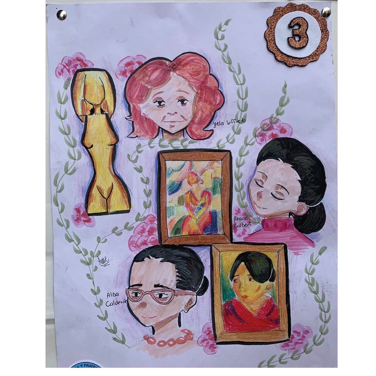 ColegioEcomundo's tweet photo. 🎉 Felicitamos a nuestra ciudadana del mundo, por haber obtenido el 𝙩𝙚𝙧𝙘𝙚𝙧 𝙡𝙪𝙜𝙖𝙧  en el concurso Intercolegial de dibujo y pintura Guayaquil Cuna del Arte🎨 y a nuestra directora de arte, Mgs. Caruz Gruber, por su dirección y motivación a nuestros estudiantes. https://t.co/Dr0S54oxrw