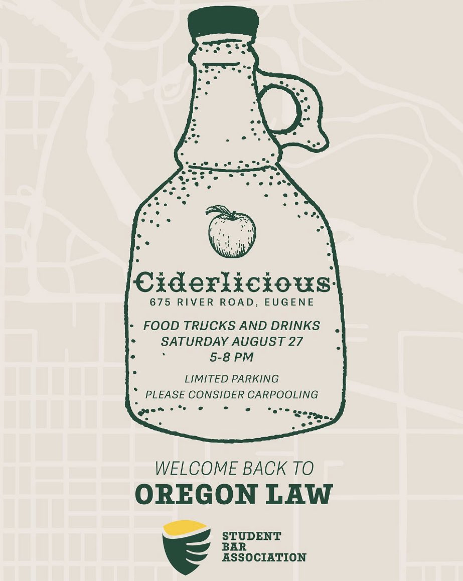 Join us for Law School Cider Night today at 5pm.