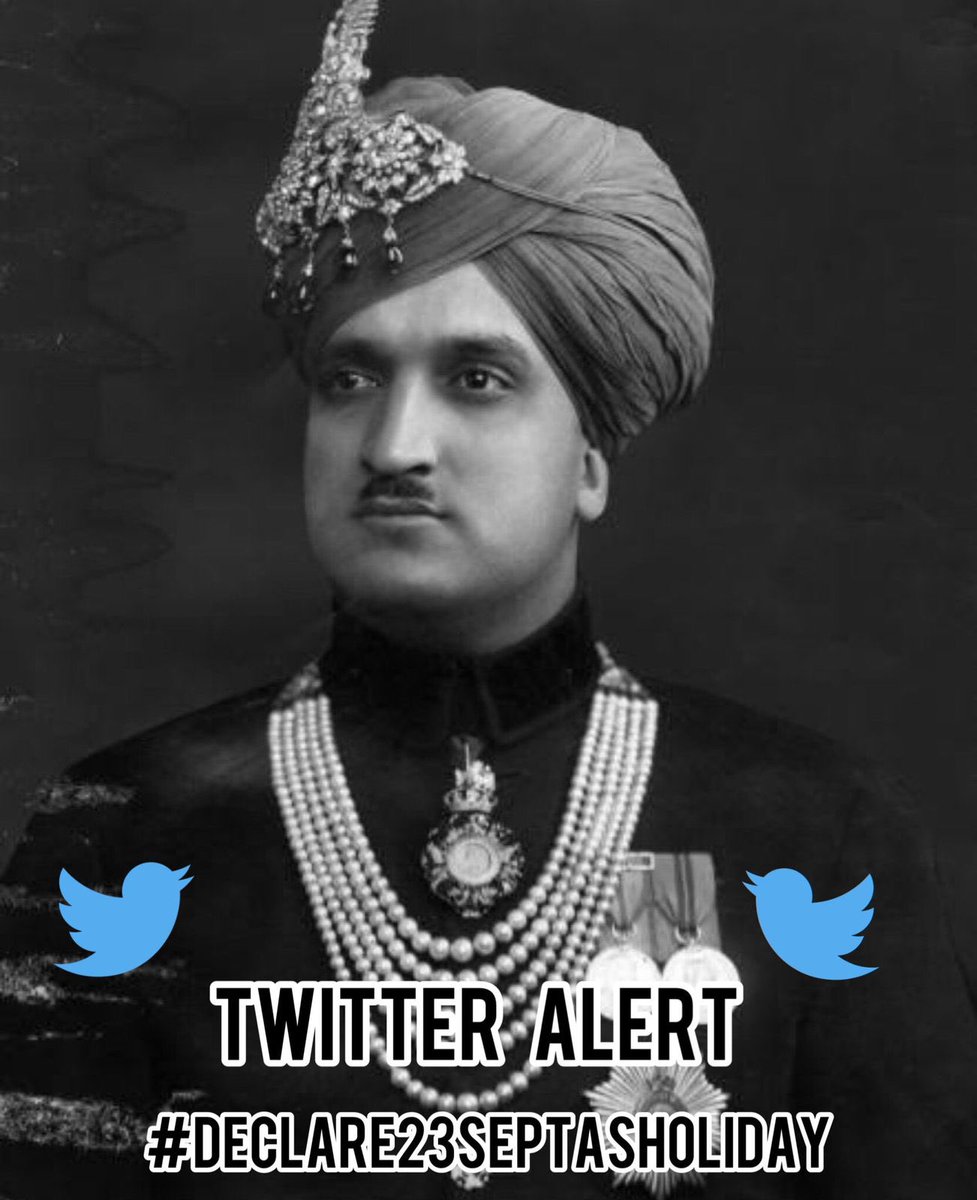 Royalrajputcom3's tweet photo. Jai Duggar Jai Dev 🙏 
It's ' MahaRaja Hari Singh ji ' Jayanti On "23 sept " and we only demand for Holiday ..  
He was not the king of Rajputs alone, he was the king of the whole of J&amp;k and I want to rqst to the people of J&amp;k to come forward and stand with us 🙏 https://t.co/JDtik3HjKU