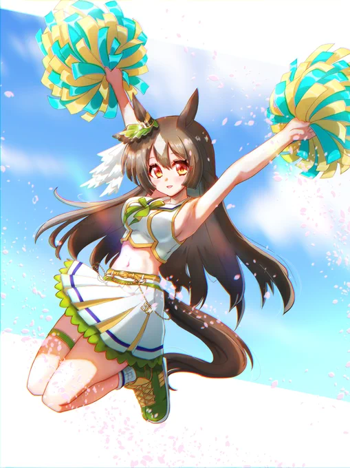 【RUN&WIN】 サトノダイヤモンド描けました。ダイヤちゃんいいよね…。#ウマ娘プリティーダービー #サトノダイヤモンド 