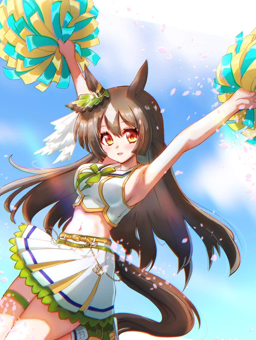 【RUN&WIN】 サトノダイヤモンド描けました。ダイヤちゃんいいよね…。#ウマ娘プリティーダービー #サトノダイヤモンド 