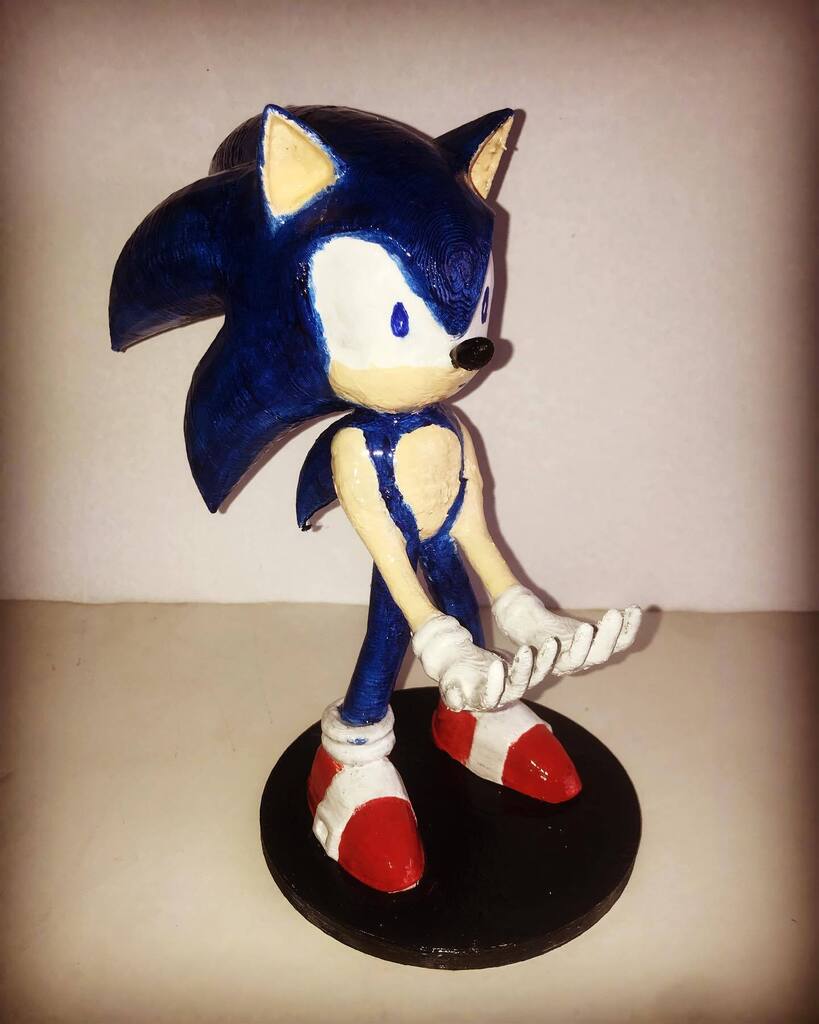 FedeMerello's tweet photo. 💥🕹 Porta joystick Sonic 🦾 #ps5 #playstation #xbox #3dprinted #3dprotoprinting #sonic #games #joysticks #holder #prusa #prusamk25s #pla #grilon3 #printalot #3dprint https://t.co/MUDFEUa5Q1