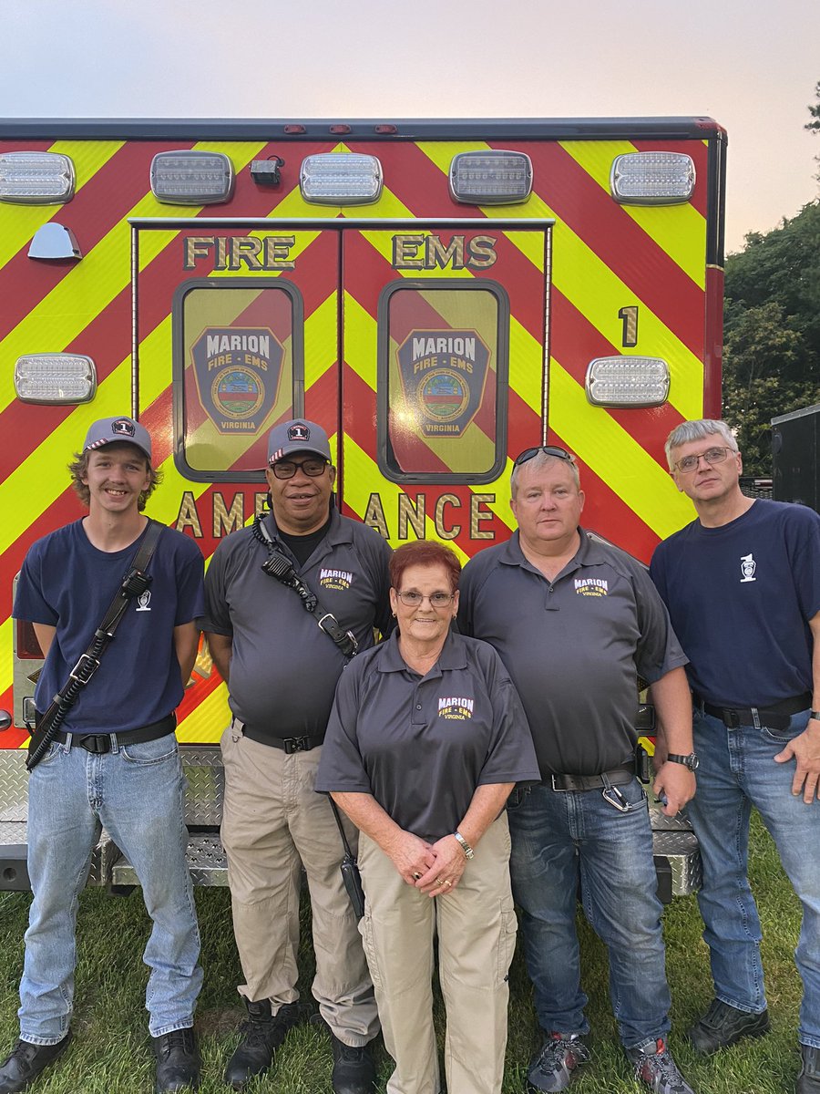 MSHSCanes's tweet photo. Shout out to Marion Fire/EMS for supporting our Scarlet Hurricanes!l https://t.co/999borSMfS