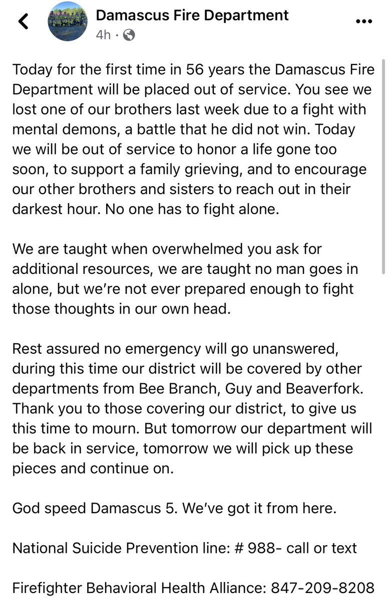 MitchellMcCoy's tweet photo. Heartbreaking. 💔 National Suicide Lifeline: 988. https://t.co/bJD6U25NFi