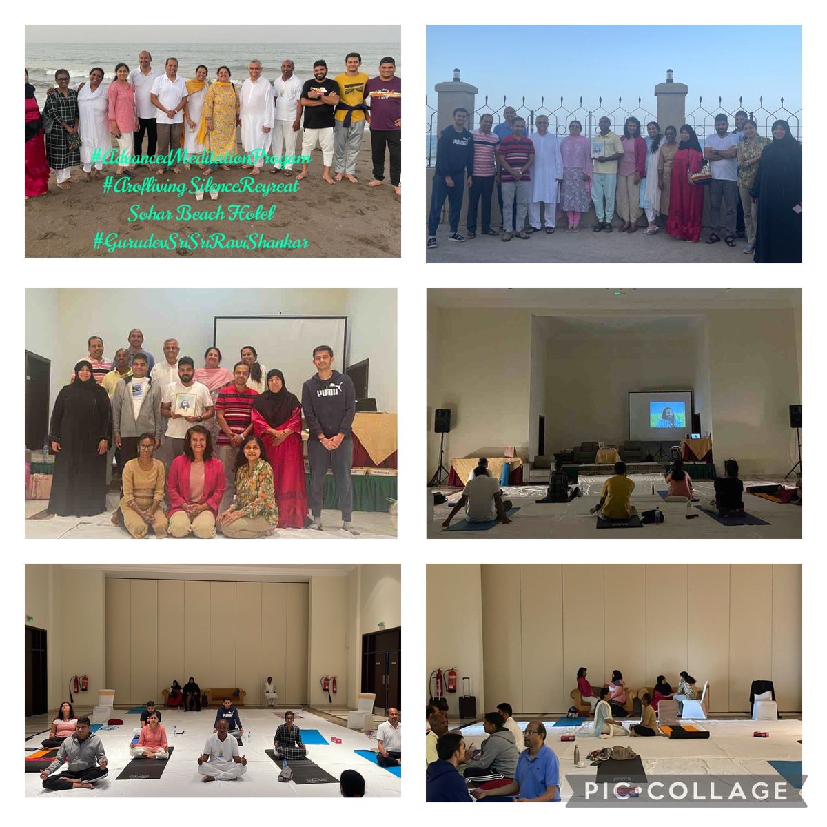 kamal_khimji's tweet photo. Just completed facilitating #artofliving #advancemeditationprogram @soharbeachhotel good hospitality & wonderful location #happyweekend a great way to relax &rejuvenate.The Masters videocall msg to the ppcpnts “Be Happy”left them blissed out,It was a blessing & an order too https://t.co/6S4O48Jk8k