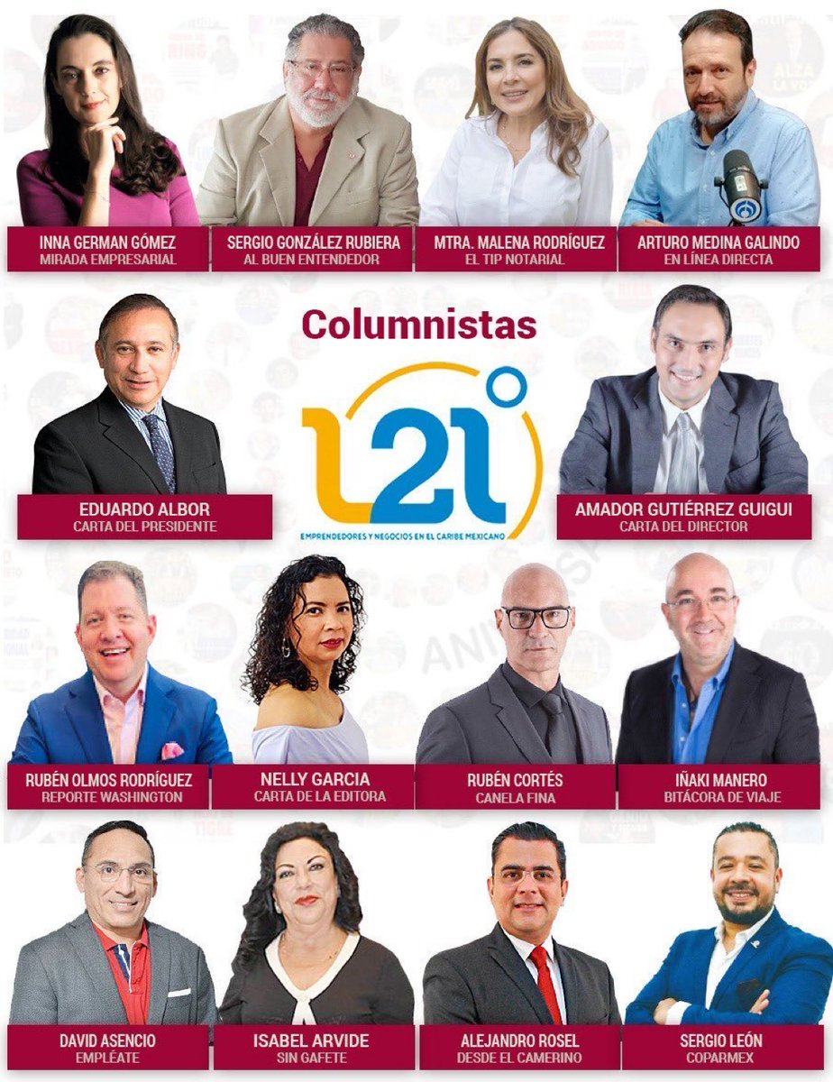 Ya leíste columnas✍️de opinión

Voces autorizadas con experiencia

<a href="/inakimanero/">Iñaki Manero</a>
<a href="/isabelarvide/">Isabel Arvide Limón</a>
<a href="/eduardoalbor/">Eduardo Albor</a>
<a href="/AlejandroRosel7/">ALEJANDRO ROSEL</a>
<a href="/SgRubiera/">Sergio Gonzalez R.</a>
<a href="/Innagg/">Inna German</a>
<a href="/Arturo_Medina_G/">Arturo Medina</a>
<a href="/AmadorG_G/">Amador®️Gtz Guigui™️</a>
<a href="/davidasencio195/">David Asencio</a>
<a href="/rubenolmosr/">Ruben Olmos Rodriguez</a> 
<a href="/malenardgz/">malena rodriguez</a> 
<a href="/Ruben_Cortes/">Rubén  Cortés</a>
<a href="/oigres14/">Sergio León Cervantes</a>
#NellyGarcia

👉 l21.mx/columnas/
