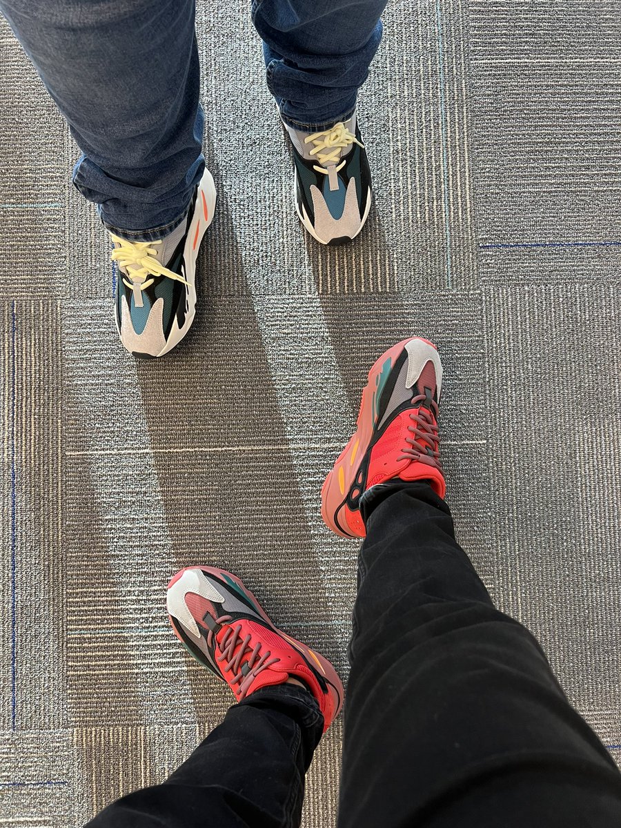 jrivasfla's tweet photo. Yeezy 700’s for the greatest @Lissette_rod1 and I. Wearing my Hi-Res Red for the first time!!! ❤️ #ATTHeartsAHA ❤️ #FunaroundAHA @FloridacityKat @American_Heart #YeezySaturdays https://t.co/exIUSSkk4r