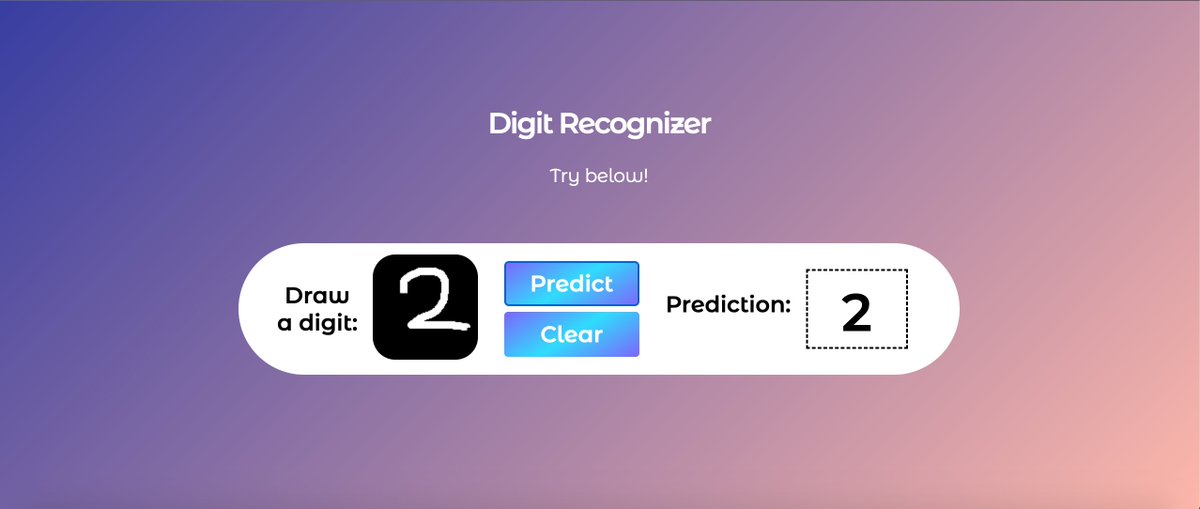 followaamin's tweet photo. #saturdaycode
Hand Written Digit Recognizer using TensorFlow
The source code is here: https://t.co/OT2WWwrs1P
#code #tensorflow #weekendcode #python #css #html #machinelearning #deeplearning #javascript #coder #developer #ai https://t.co/aomBCxqyUt