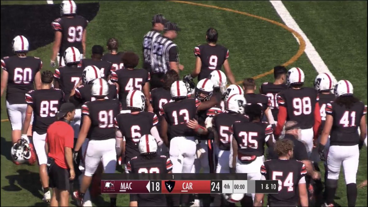 DefendTheR's tweet photo. .@CURavensFB start the year off with a 24-18 win over @McMasterU. Congrats to rookie coach @C_Grant2 on the winning debut! #CURavens #FearTheConspiracy #USports https://t.co/DYEqs7F3OS