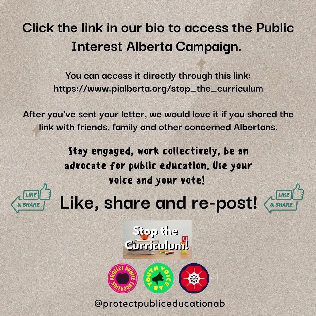 sharEDgoodAB's tweet photo. Sign now &amp; RT! https://t.co/HNpLB5k31Q

#abed #abpoli #DitchTheDraft #curriculum #yeg #yyc https://t.co/FXS2rpjYSL