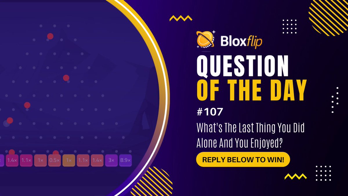 bloxflip's tweet photo. ❓ Question of the day ❓ #qotd

What's the last think you did alone and you enjoyed? 👍

Reply below for a chance to win our weekly 5,000 #robux #giveaway!
Follow us to win!
#bloxflip #roblox 👇 https://t.co/AhFF5CyB6K