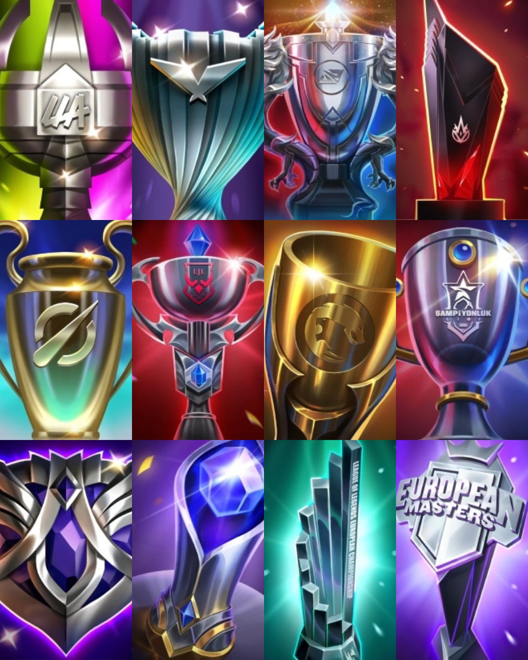 LoL Esports on X: Can you collect ALL the trophy icons? Watch the