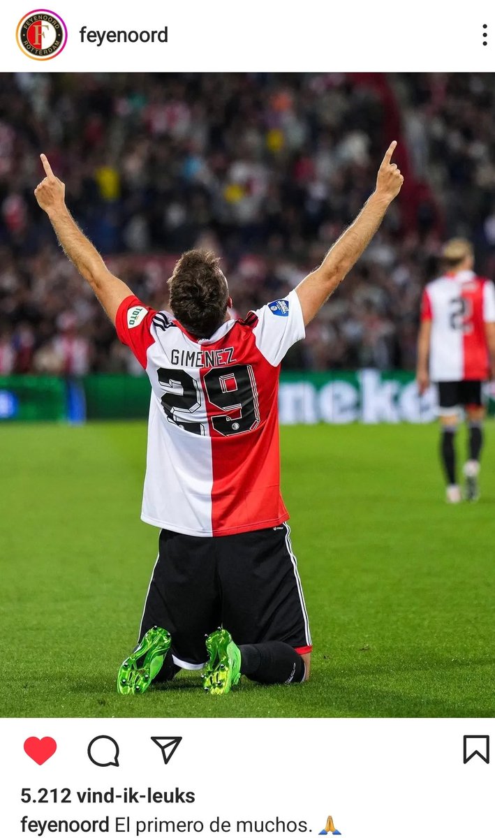 FeyenoordenES's tweet photo. El primero. @Santigim9 #Feyenoord https://t.co/mFovIcGd3f