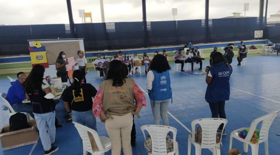 FedericoAgusti's tweet photo. @ACNURPeru en Tumbes trabajando con 9 organizaciones de base comunitaria y 8 agencias humanitarias, articulando esfuerzos para maximizar el impacto para poblacion #refugiada y #migrante
#integrando poblaciones
#trabajando juntos
Gracias al apoyo de 👇
@StatePRM https://t.co/EOlWPrKEB2