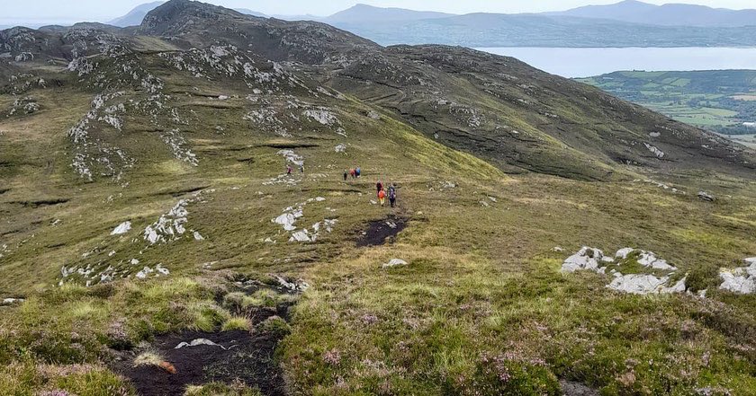 LarkinAnnmarie's tweet photo. Our August hike took place today in Donegal. The A1 Group, lead by John Mc Groary, hiked the Knockalla Ridge near Milford and the A2 Group lead by Danny Devlin, hiked Lough Salt Mountain#hiking #donegal #hikingadventures #ipaireland #ipahikingclub https://t.co/QPYoUMnMt2