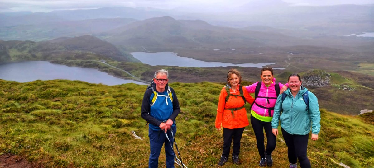 LarkinAnnmarie's tweet photo. Our August hike took place today in Donegal. The A1 Group, lead by John Mc Groary, hiked the Knockalla Ridge near Milford and the A2 Group lead by Danny Devlin, hiked Lough Salt Mountain#hiking #donegal #hikingadventures #ipaireland #ipahikingclub https://t.co/QPYoUMnMt2