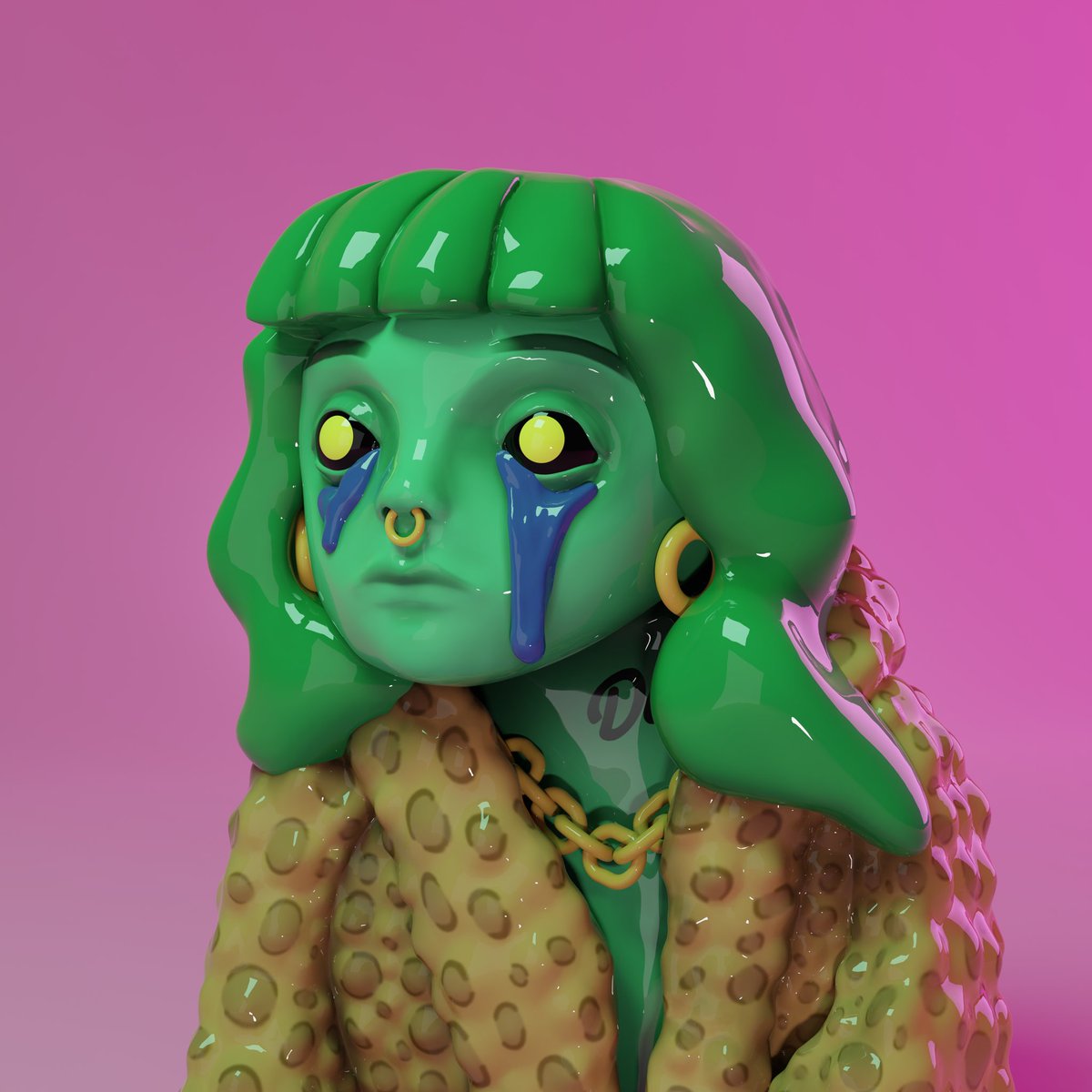 I made a <a href="/betty_nft/">BETTY</a> for the <a href="/deadfellaz/">Deadfellaz</a> Draw The Undead art contest! Enjoyed making this! 
#drawtheundead22