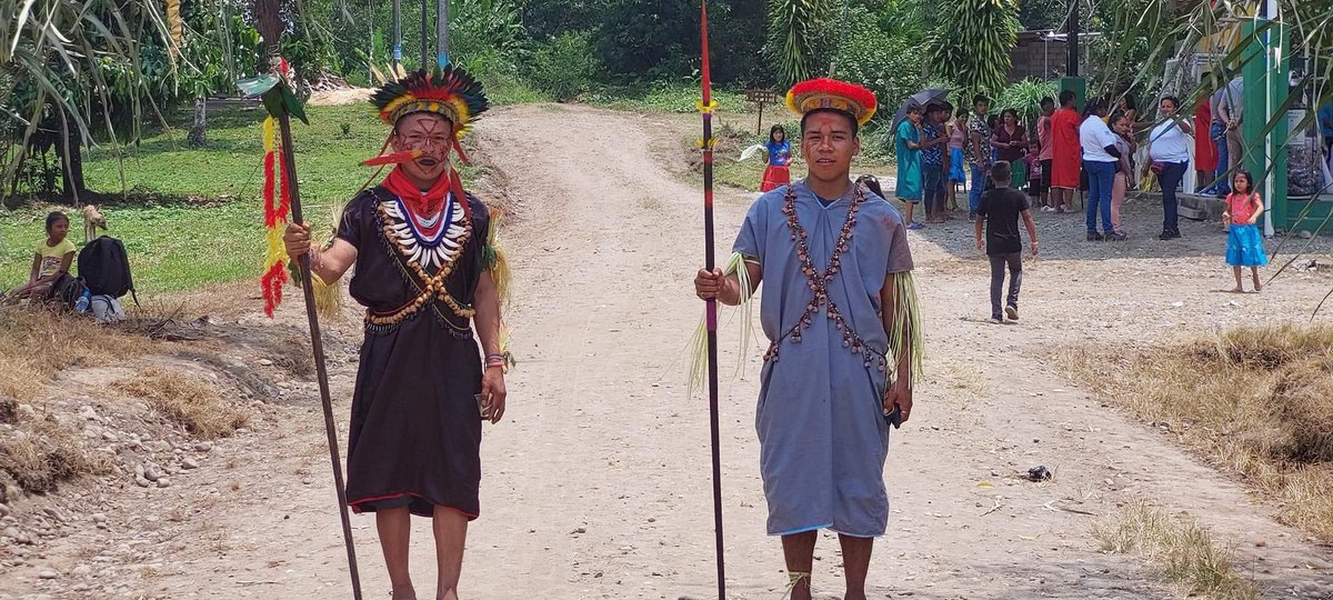 LancerosDigital's tweet photo. En la comunidad San Pablo de Katsetiaya, ubicada en el cantón Shushufindi, con ingreso de los guardias indigenas y con la presencia esenciela del Consejo de Gobierno de la @NSiekopai y Consejo de Ancianos se dío inicio a la Fiesta de Rejuvenecimiento Kako Wiña https://t.co/NarS6I38aT