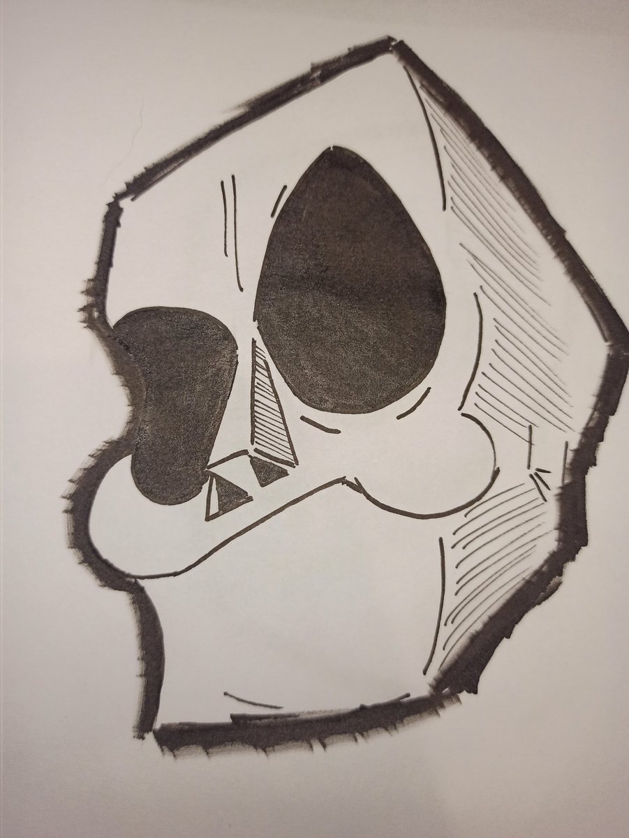 barabashka_2's tweet photo. I like to draw on paper more than on a graphics tablet. And it turns out much better, it seems to me.
#drawing #art #scull #learnDraw https://t.co/tiAouhmkys