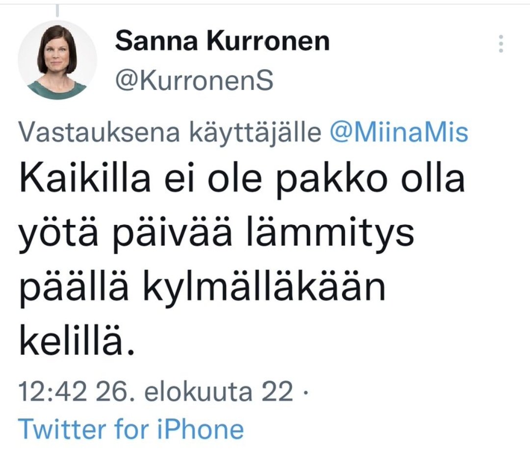 vali_pala's tweet photo. Muistakaa hyvät ihmiset, kenenkään ei ole pakko äänestää vihreitä, vasemmistoliittoa tai sdptä! https://t.co/0rHBS36IXw