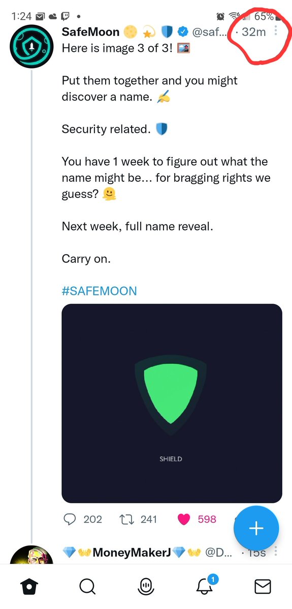 Defied_Investor's tweet photo. 32!!!! lol 😱
#SAFEMOONSECURITY https://t.co/qhtTPtE7XA