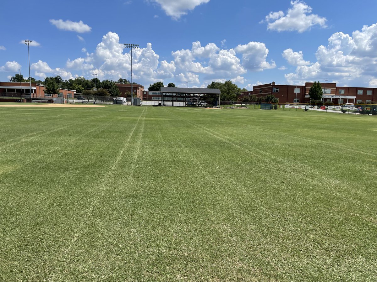 ghscatbaseball's tweet photo. Dale Ijames Stadium is striped and ready for the return of the GHS ⚾️ players to campus!!! Let’s GO!!! #overcome #getafterit #powerthroughit https://t.co/wGLVnN0IAK