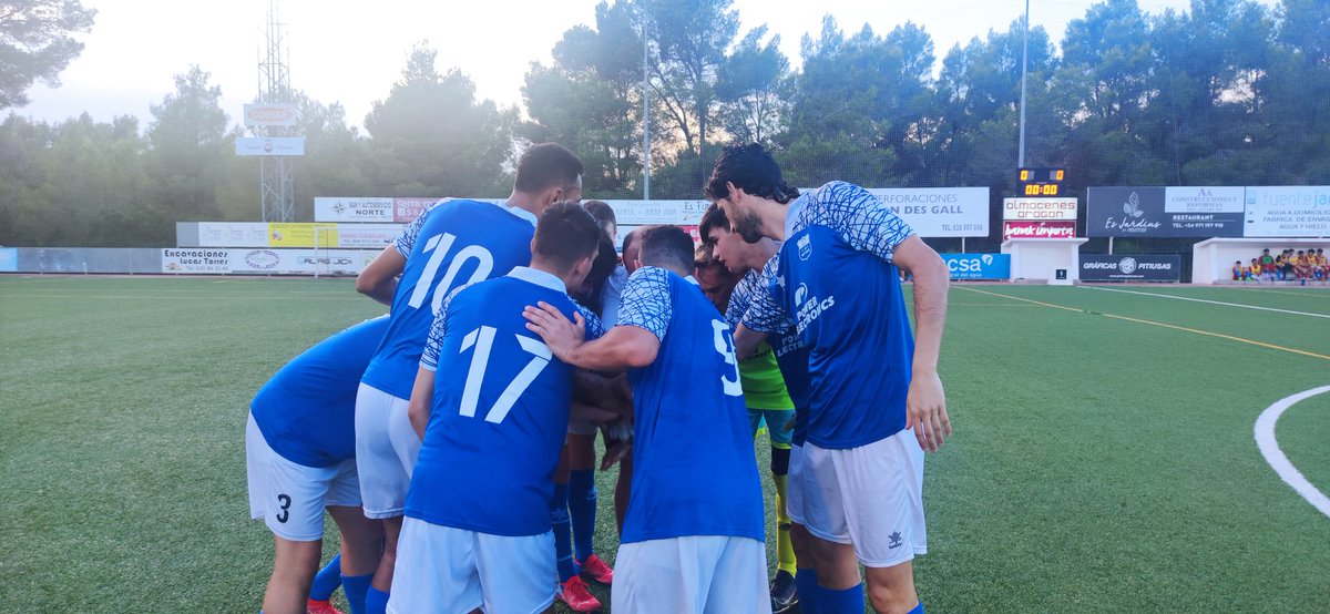 Final del partido 4-2 💙🤍

Buenas sensaciones y buenas vibraciones.

Nos queda camino para seguir mejorando, pero unidos, en familia, lo conseguiremos.

VAMOS AZULES 💪💪
 #amuntsantrafi
 #visitsantantonideportmany