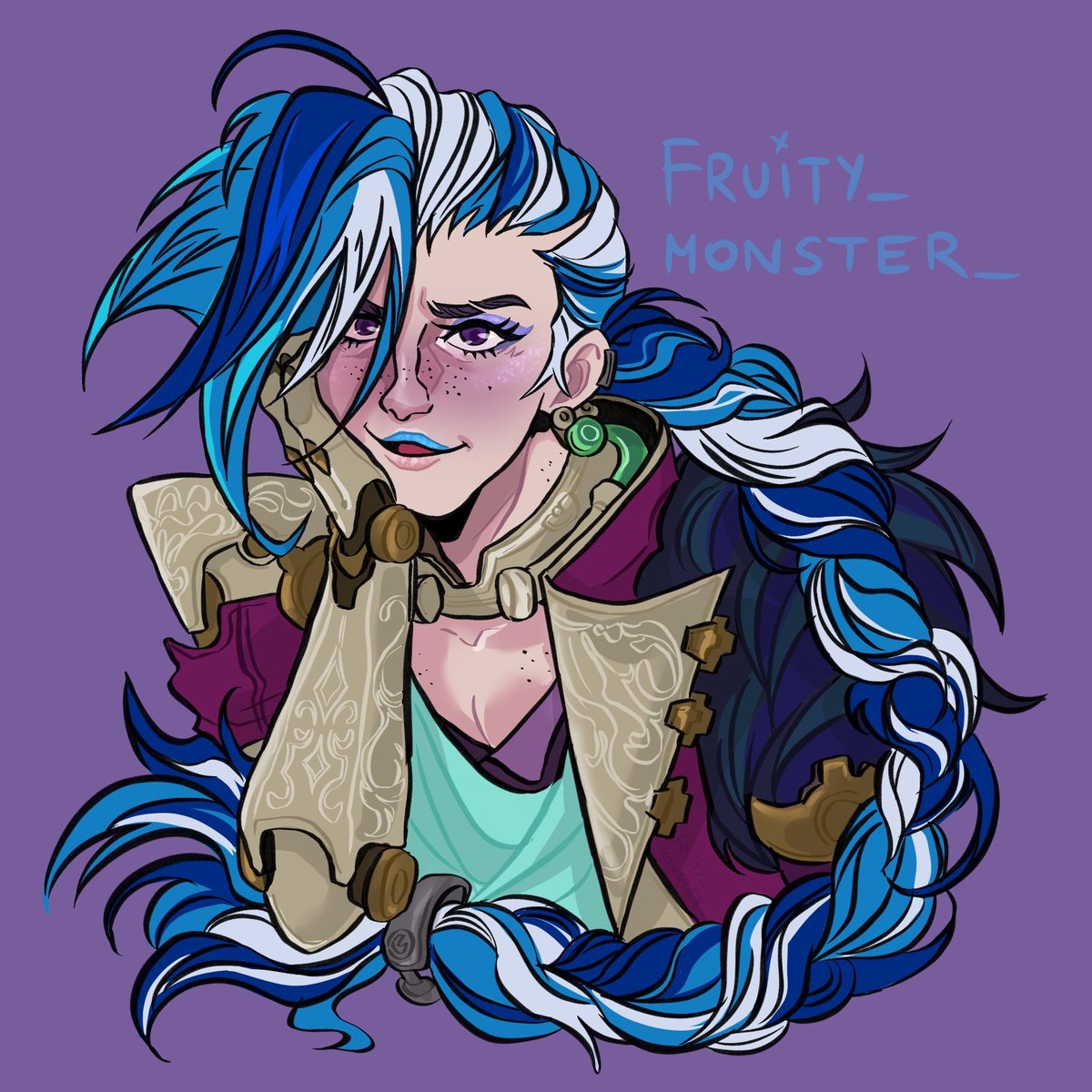 fruity_monster_'s tweet photo. Gilded Jinx 💣🍸
#ArtsofLegends #Jinx https://t.co/V8bAwBXcL4