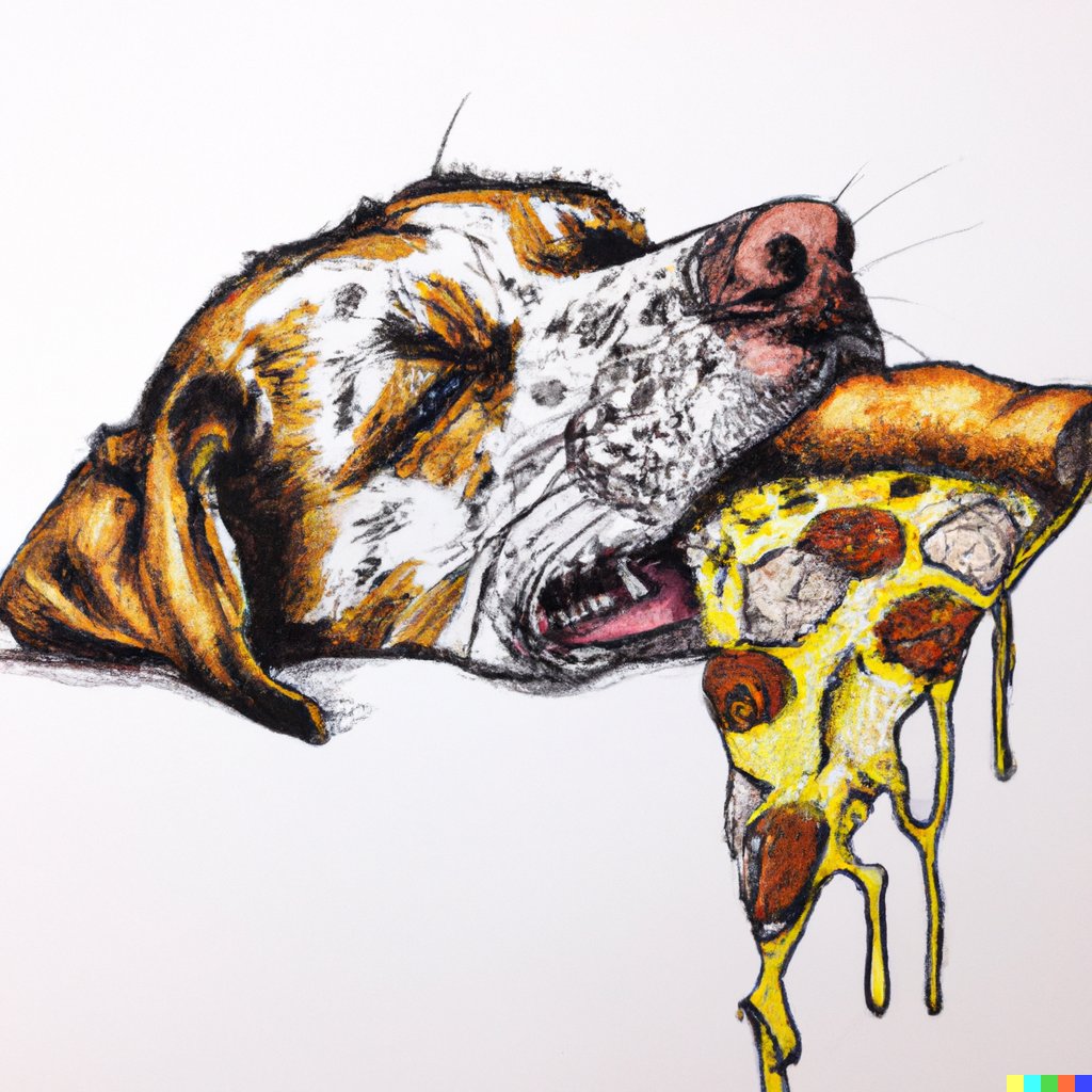 Pizza #dogs  - Created with #dalle 

#digitalart #AiArtwork