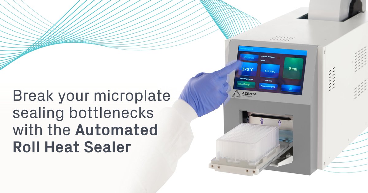 AzentaSciences's tweet image. Automating routine processes in a workflow can transform your time in the #lab. Break your #microplate sealing bottlenecks with our Automated Roll Heat Sealer.

Request a quote today and see how your lab can benefit. bit.ly/3AvlrjI

#PCR  #LabAutomation