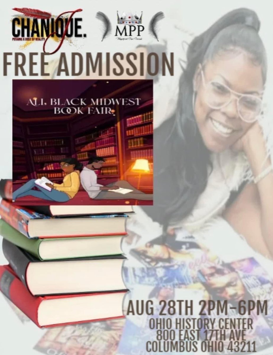 nique41906's tweet photo. 🗣Come out and see me tomorrow‼️
https://t.co/9RaxGpnIBQ
#author #chaniquej #ohio #publisher #urbanfiction #novella #fiction #writer #streetlit #childrenbooks 
#books #literature #reading #blackauthors #bestseller #booksigning
#abmidwestbookfair
#blackandpublished
#blackmindsread https://t.co/jMm0MzVrME