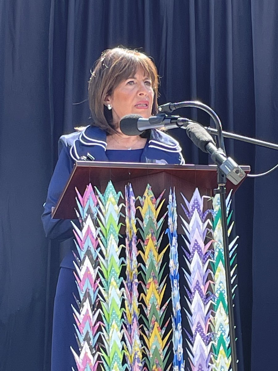 RepSpeier's tweet photo. At the Tanforan Memorial ribbon cutting in San Bruno. I apologize for what the American government did to you and your families in these incarceration camps. https://t.co/mC9FQGvlyb