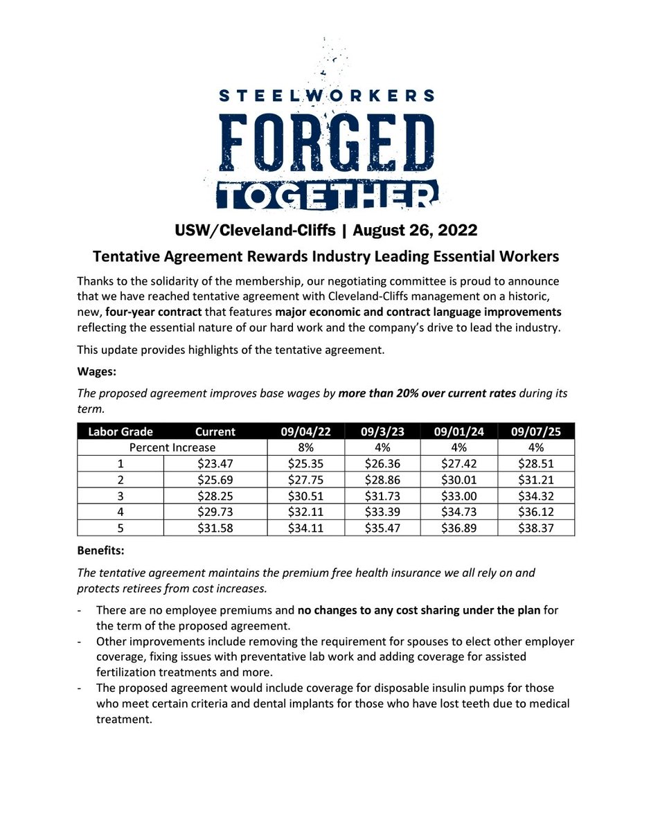 USW9231's tweet photo. We have a tentative proposal Sisters and Brothers. Look for more details to follow over the next few days. https://t.co/pMi0T40hiG