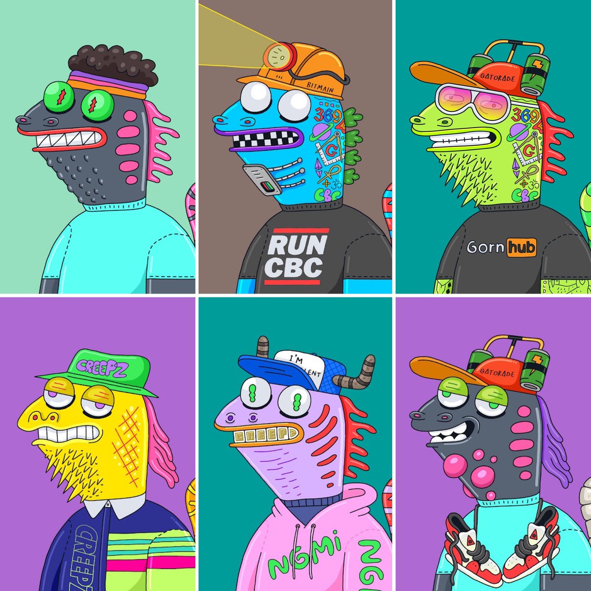 I guess everyone is posting their <a href="/Overlord_xyz/">Overlord</a> squad, so here’s mine. I’m DCAing $ETH for the foreseeable future but tempted every day to buy more #Creepz