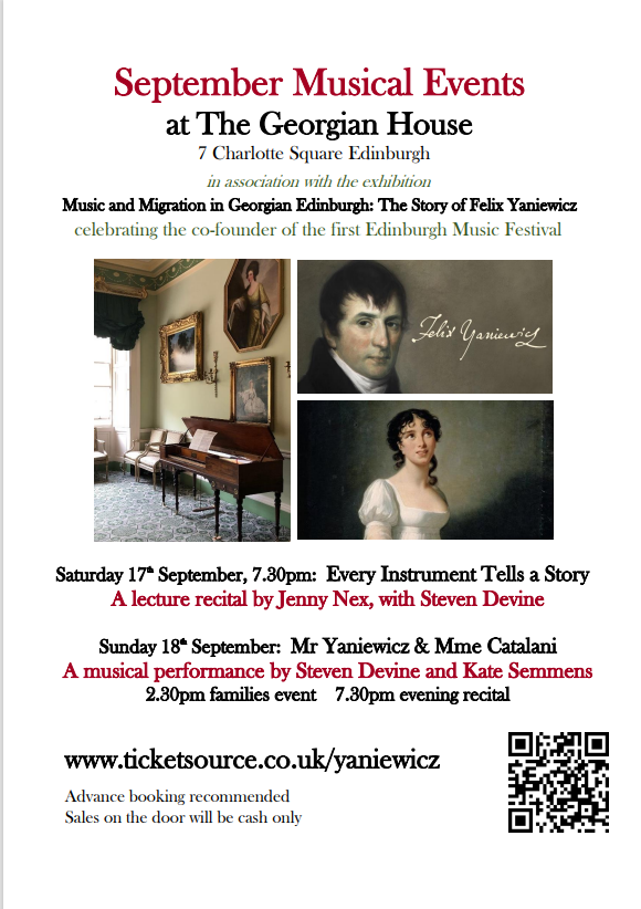 yaniewicz's tweet photo. More wonderful storytelling in #YOS22. Discover the story of Felix #Yaniewicz in historic exhibits @TheGeorgianNTS and join us for a musical events 'Every Instrument tells a Story' 17/9 & the story of Mr Yaniewicz & Mme Catalani 18/9
@EventScotNews https://t.co/4nHYhl7GIZ