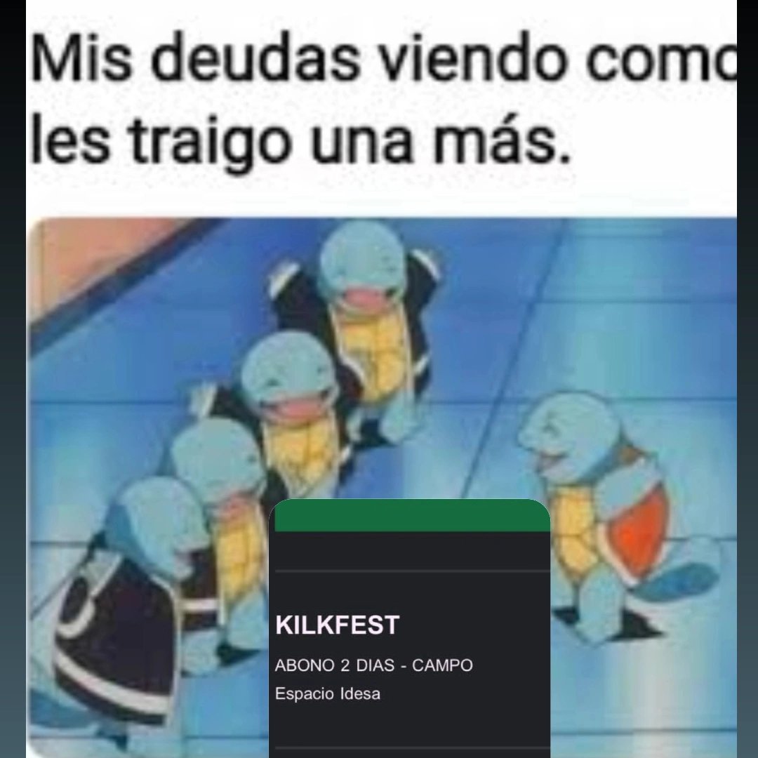 patyAreco's tweet photo. Ahogandome en deudas pero con mi entrada bien reservada 😝 ahí  te voy @kilkfest https://t.co/HuOebtLwei