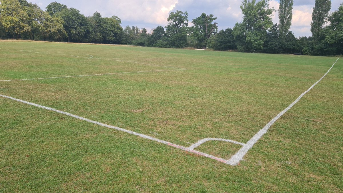 New pitch nearly ready. Just the goalposts to be installed now.