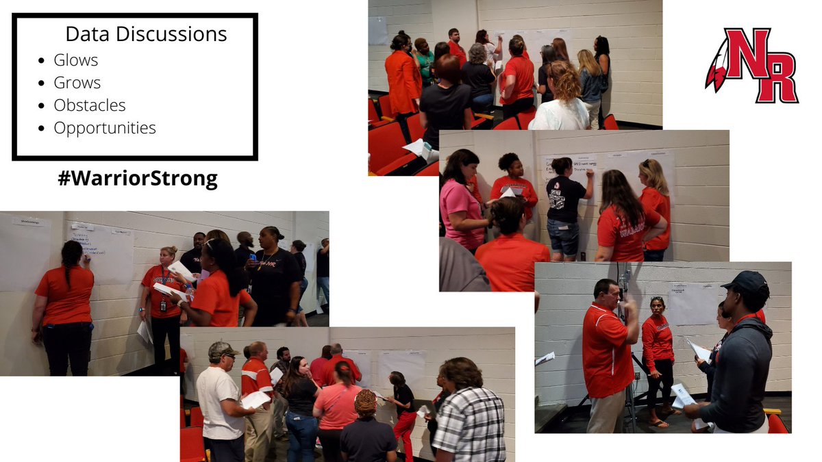 DrGreenNRHS's tweet photo. The staff of NRHS kicked off data discussions this week. NRHS remains #WarriorStrong but there is always work to do! #ContinuedImprovement #MoveTheNeedle https://t.co/BnPoOwRNJ3