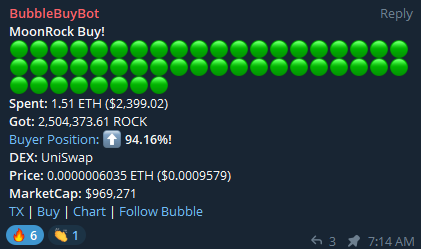moonrockcoin's tweet photo. Filling your bags before the #timecapsules staking launch? Don't miss this ride to the moon; join the #DeFi movement.
Community: https://t.co/f6OTjuklxn
#blockchain #web3 #moonrockarmy https://t.co/NOyLZkMnUH