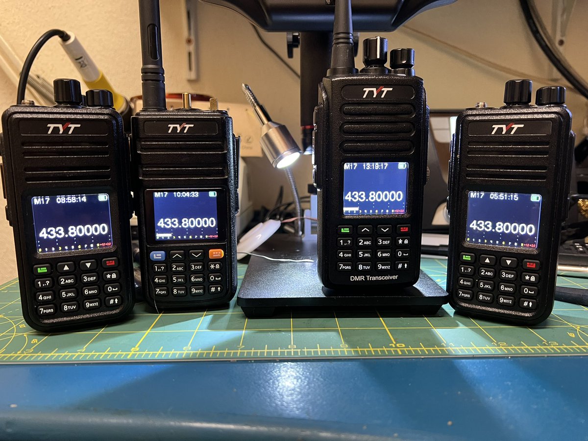 tk4to's tweet photo. Modding 4 TYT for friends today. Ready for the next generation of digital hamradio 🤪 @m17_project #ham #hamradio @F4ASS @F4EED @tk1cx @bc_109 #AmateurRadio https://t.co/z1AQlEXSeH