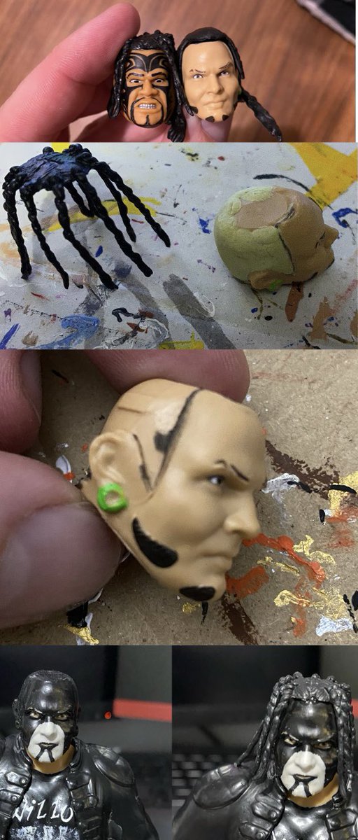 uk_wwf's tweet photo. @JEFFHARDYBRAND as Willow in elite form! 

The hair from Umaga fit perfectly and I cannot believe the 1st attempt at the mask worked! 

#uk #wwe #tna #aew #custom #elite #figlife 

https://t.co/ybIMcQYwiO https://t.co/8YOYitLTtB